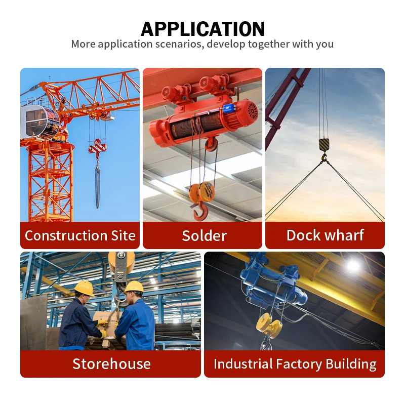 Source Factory 380V 220V 20 Ton Chain Block Electric Hoist with Elevator Motor
