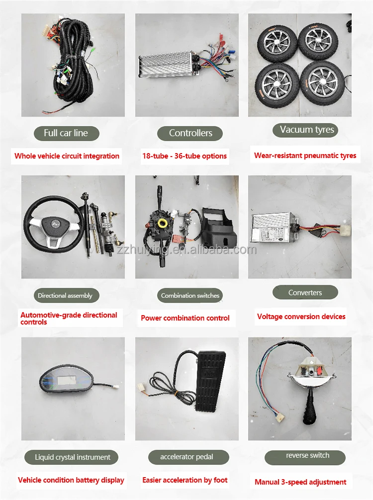 1000W 3000W Rear Drive Axle Assembly for Electric Four-wheeler