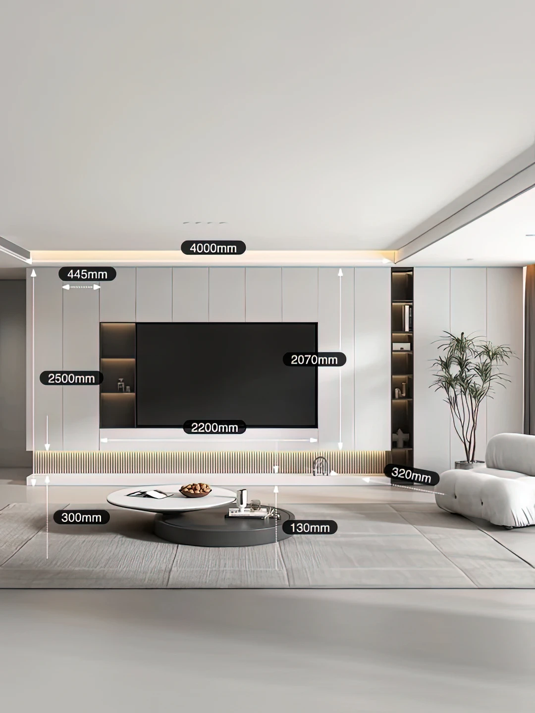 Factory Custom Living Room Furniture Tv Cabinet Nordic Style Modern ...