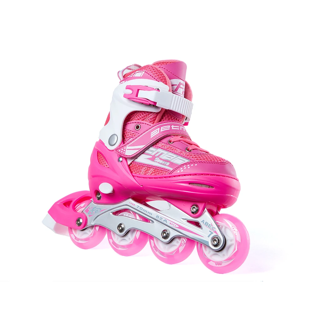 EACHkids Inline Roller Skates Shoes Buy Glitter 4 Wheels Flashing Skates Wholesale LED Patines for Kids