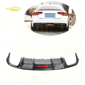 For 2013-2016 Audi A4 S4 S-line Sport Edition B8.5 rear bumper carbon fiber rear diffuser