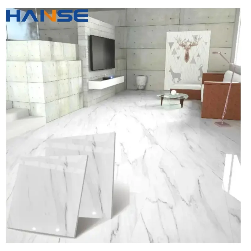 Modern White Marble Block 60x60 Wall Tiles House Shower Carreaux De Maison Interior Firebrick Function