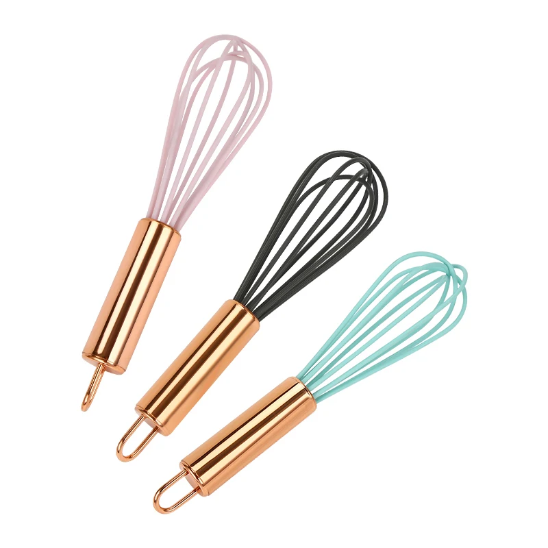 Kitchen Silicone Whisk,balloon Mini Wire Whisk, Stainless Steel