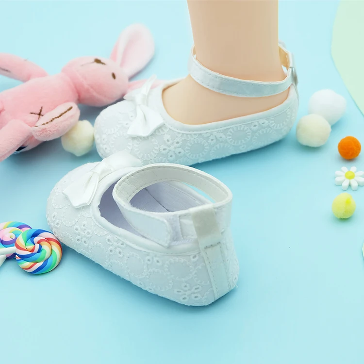 Оптовая продажа, белые туфли для девочек в стиле принцессы с цветами для крещения