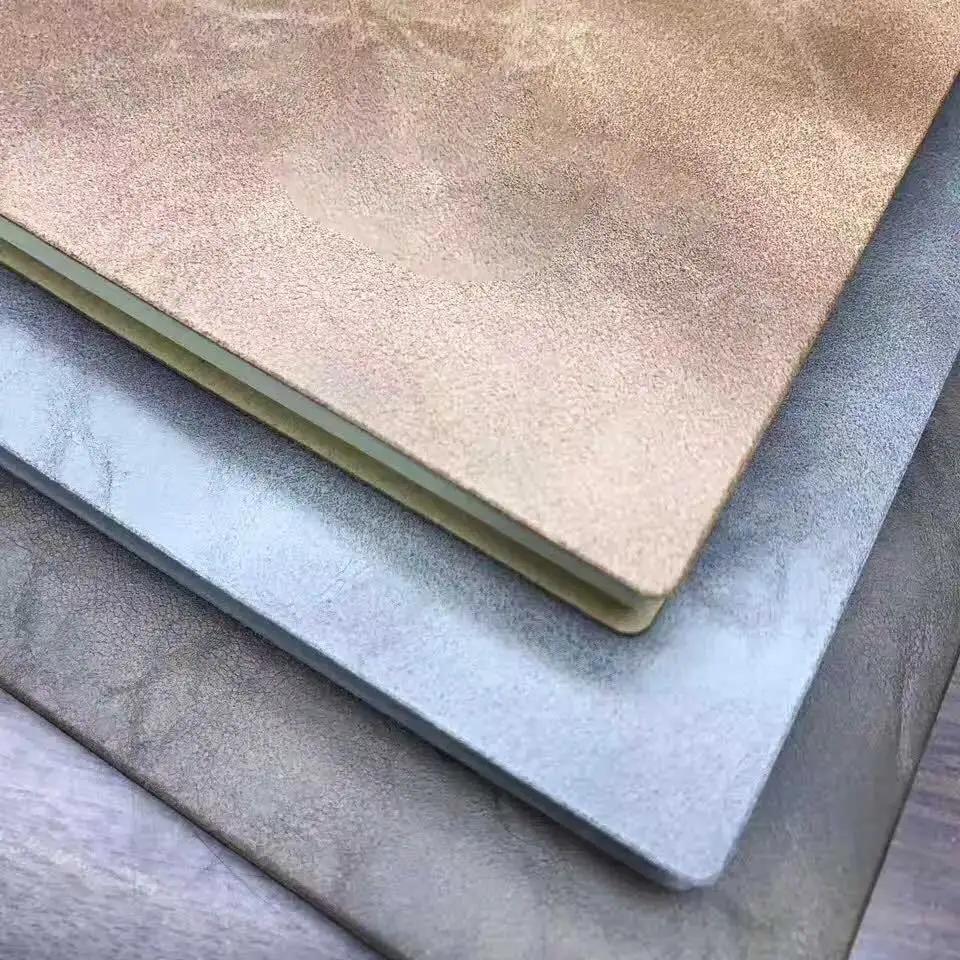 Hot Foil Stamping Oil Wax Style PU Synthetic Leather GRS Certified Recycled Leather Phone Cases Sofas Bags Golf Accessories