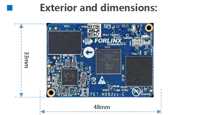 Industrial Grade Forlinx Imx93 Som - 33*48mm Embedded Board