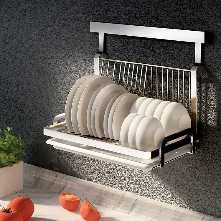 Dropship 2 Tier Dish Drying Rack Drainer Stainless Steel Kitchen Cutlery  Holder Shelf to Sell Online at a Lower Price