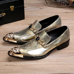 2018 New Fashion Style Men Dress Shoes GenuineLeather  Wedding Shoes Social Sapato Male Party Shoes