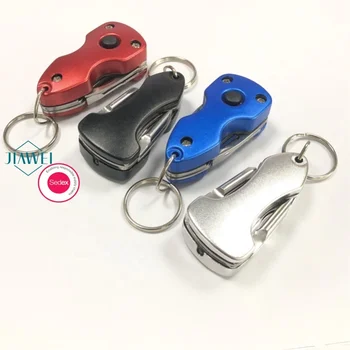 5 in 1 Multi Tool Key Chain Mini screwdriver pocket knife keychain bottle opener multi tool keyring with flashlight