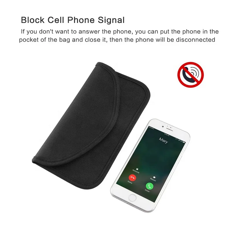 Signal Blocking Faraday Pouch For Iphone RFID Signal Blocking Bag