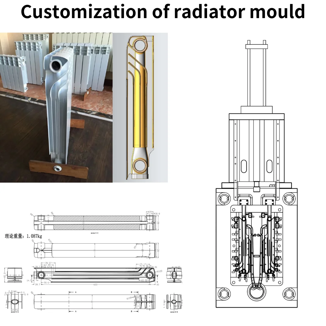 Die Casting Manufacturer Design Various Specification of Aluminium Injection Machine Mold for Radiator Production Line