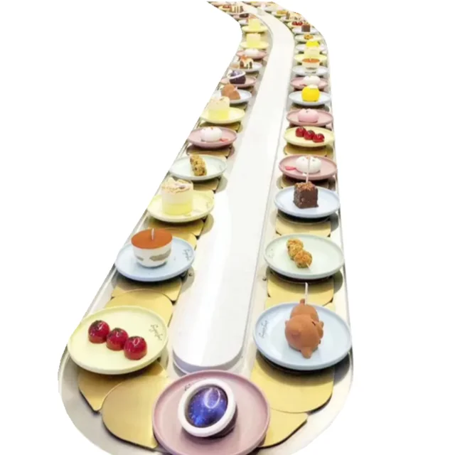 Direct SalePlastic Slat Stainless Steel Corrosion Proof Fine Commercial Restaurant Sushi Hot Pot Conveyors 6