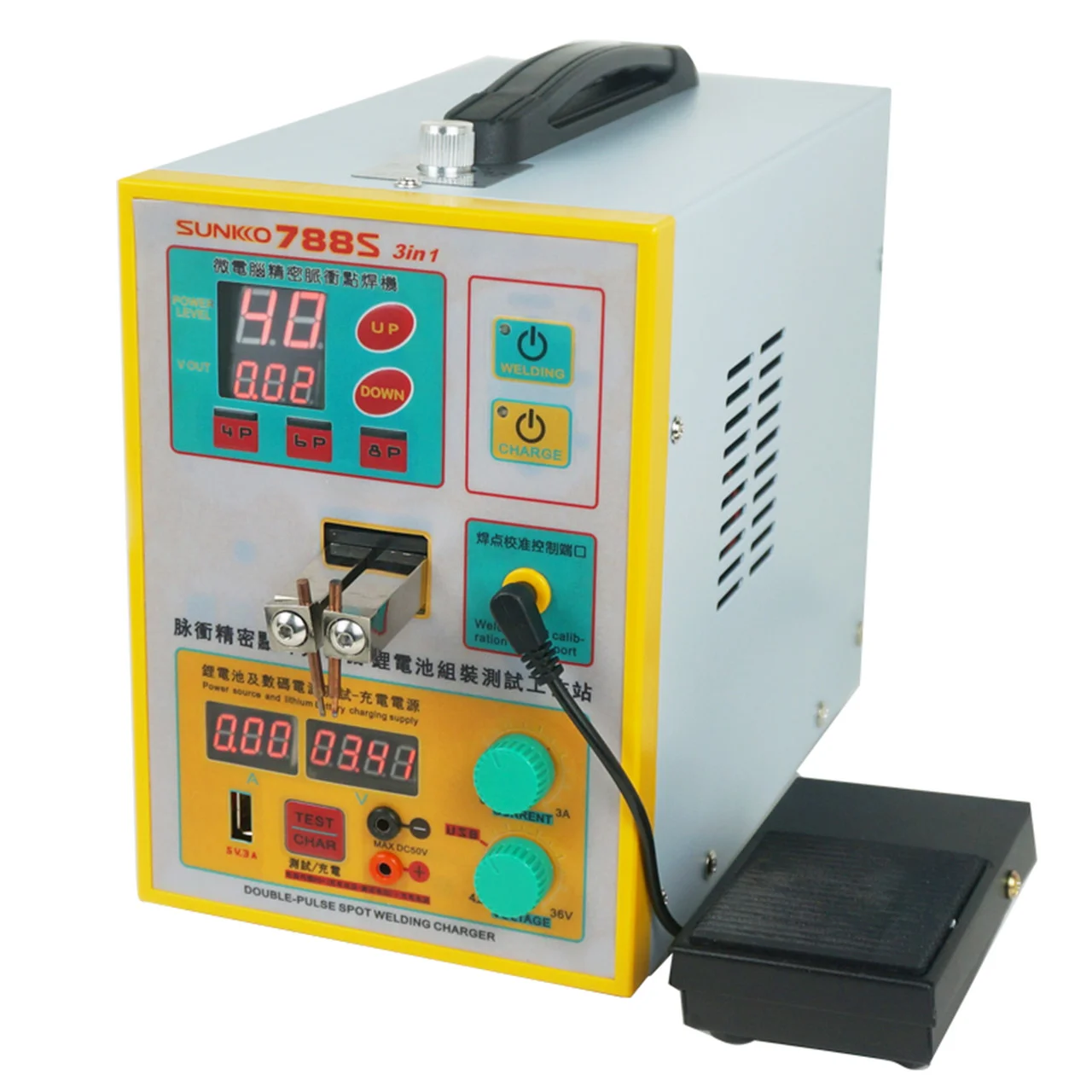 Hot Seller Sunkko 737g 1.5kw Intelligent Precision Pulse Welding 18650 Battery Spot Welder
