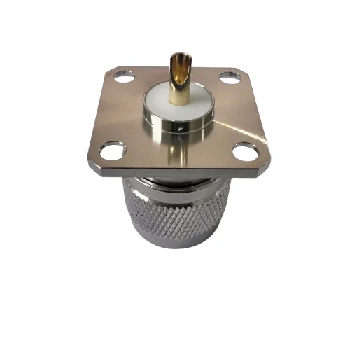 Hexagon N-JFD Connector RF Male N Connector 4 Holes Flange N Connector