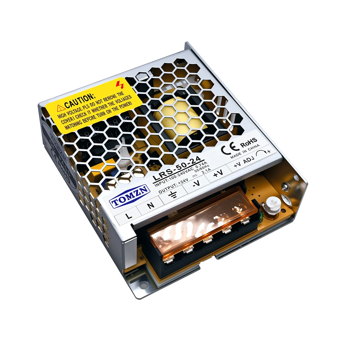 TOMZN 50W AC-DC SMPS Single Output Switching Power Supply Input 110-240V Output 5V 12V 15V 24V 36V 48V Adjustable for LED