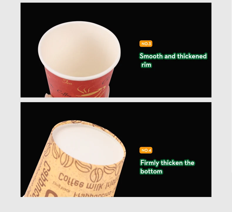 Wholesale Printing 4oz 6oz 7oz Single Wall Disposable Paper Cups