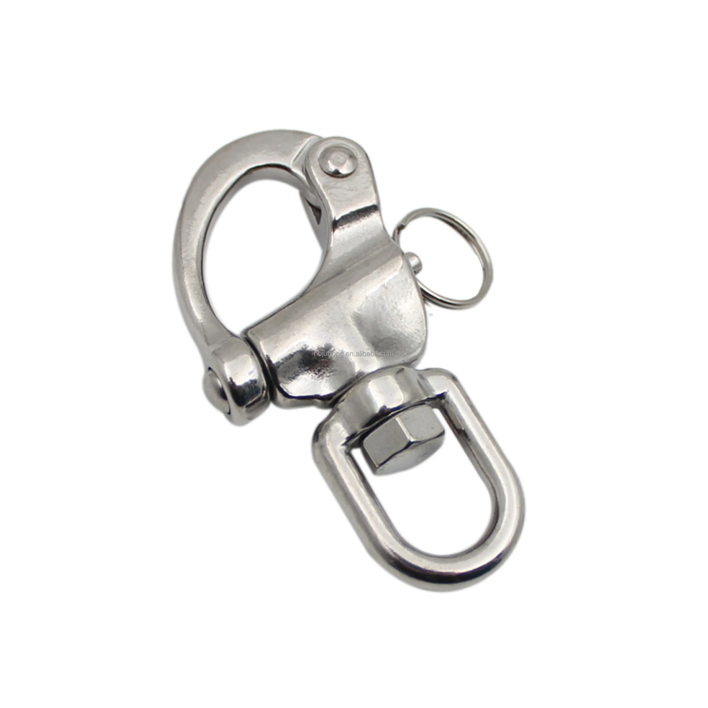 Thorn Jaw Swivel Eye Snap Shackle Quick Release Bail Rigging Sailing Boat Marine 316 Stainless Steel Pair of 2 