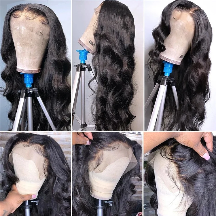 26 Inch Raw Vietnamese Human Hair Body Wave Lace Front Wigs