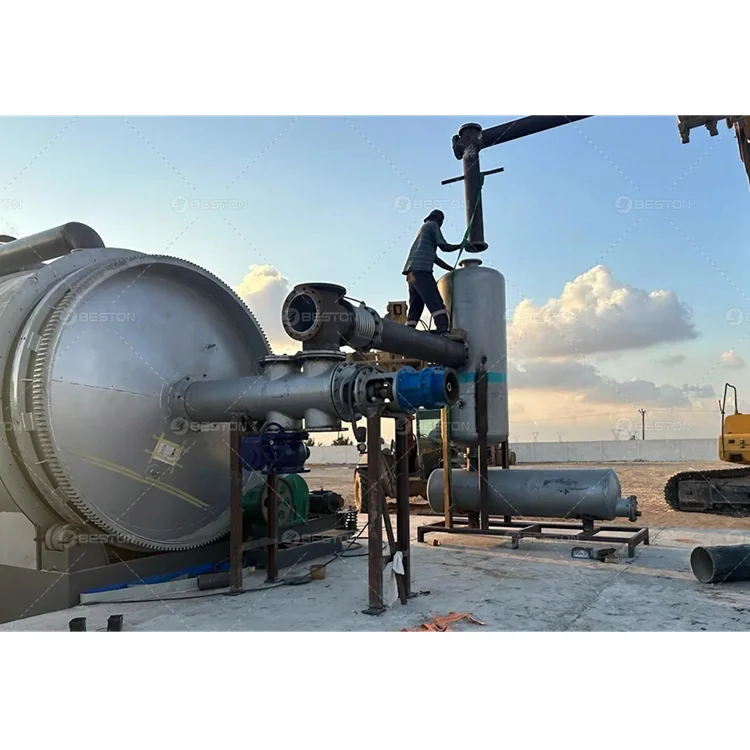 Beston Group Thermal Decomposition Unit 10 Ton Waste Plastic Tyre Pyrolysis Plant Machine to Fuel Oil
