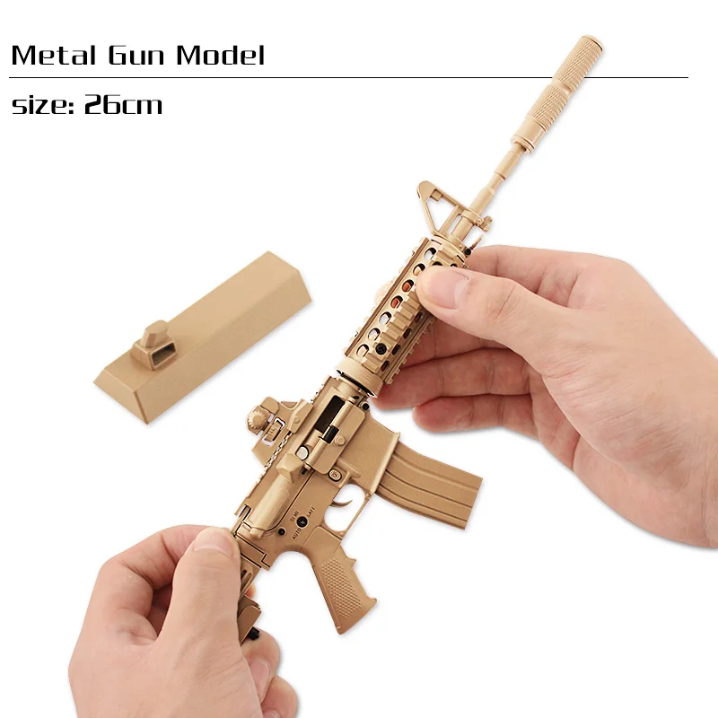 Black Sniper Rifle Metal Diy Metal Barrett M82a1 Toy Model Guns Sasr
