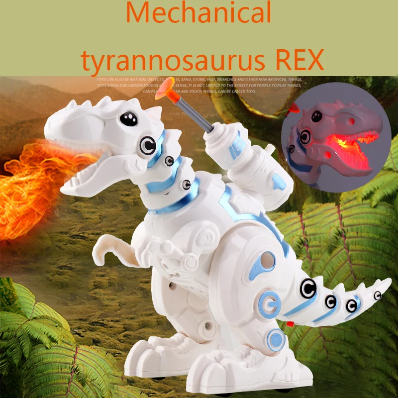 Электрический динозавр тираннозавр трицератопс с длинным вырезом умный ходячий игрушка подарок для детей