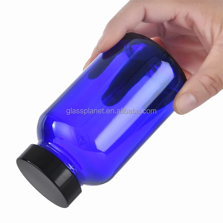 Glass Pill Bottlecobalt Blue Glass Container With Lid For Capsule Tablet200ml Buy Cobalt 2913