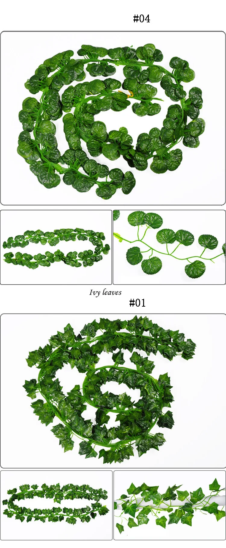 84 Feet 12 Strands Artificial Leaf Plants Hanging Garland Ivy Vines For