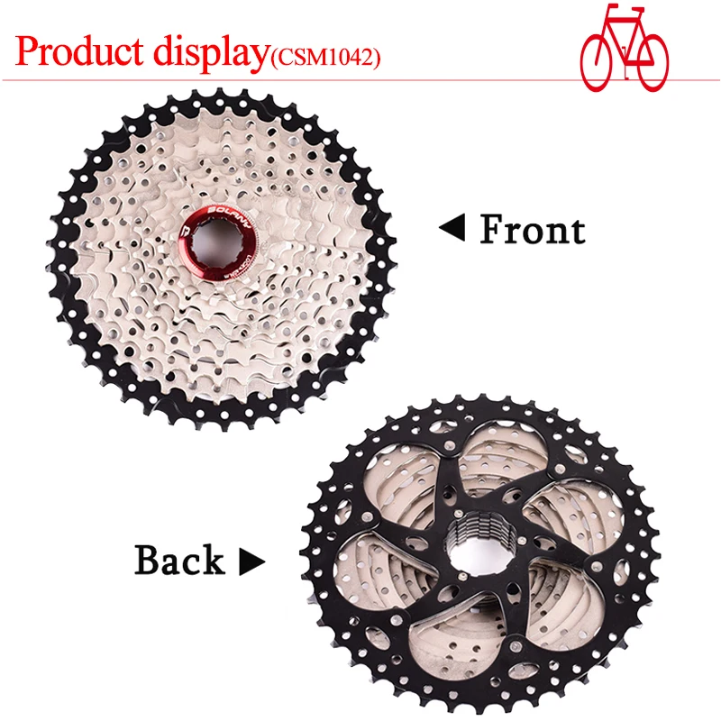 MTB Bicycle Cassette 8 9 10 11 Speed 40 42 46 50T  Flywheel Bike Sprocket Derailleur