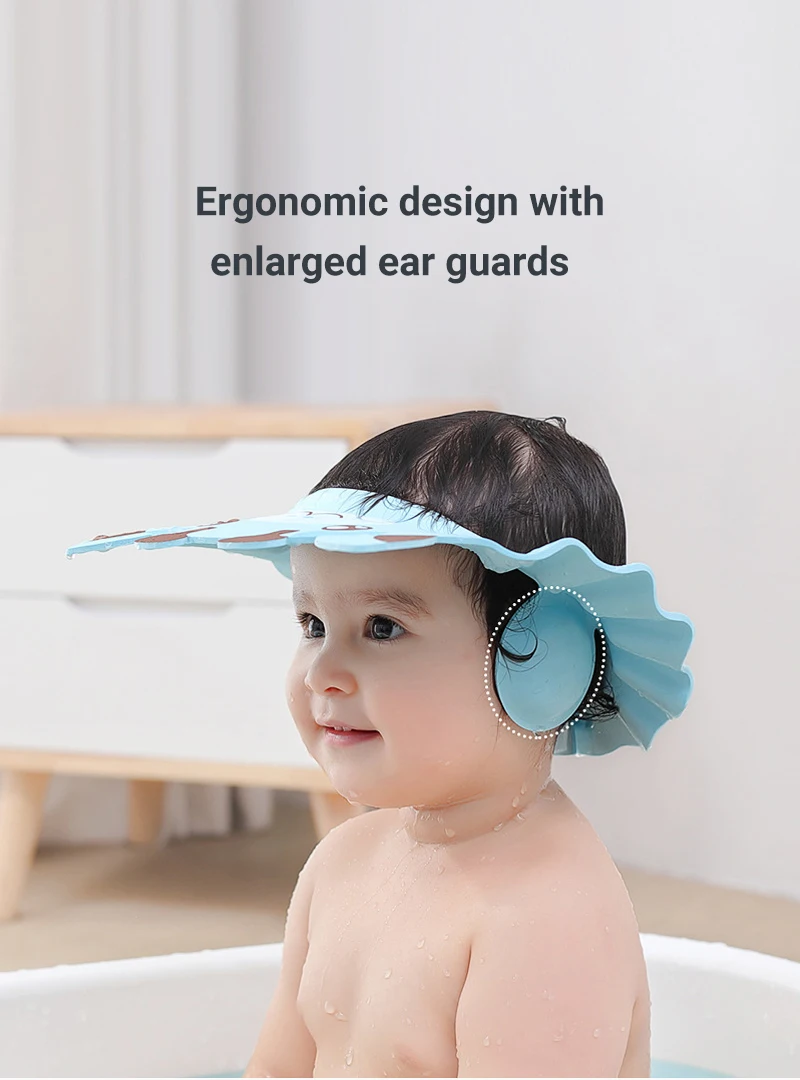 Baby Shampoo Artifact Ear Protection Shampoo Cap Adjustable Children's