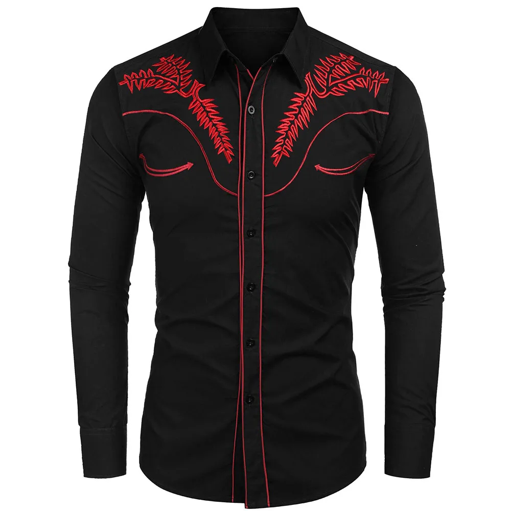 Shinesia Supplier Long Sleeve Embroidered Shirts Wholesale Men's ...