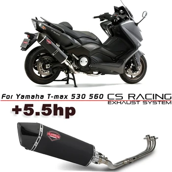Tuyau D'échappement Slip-on Pour Yamaha TMAX 530/560 2017-2022 - Acier Inoxydable - Amélioration Performance Et Look
