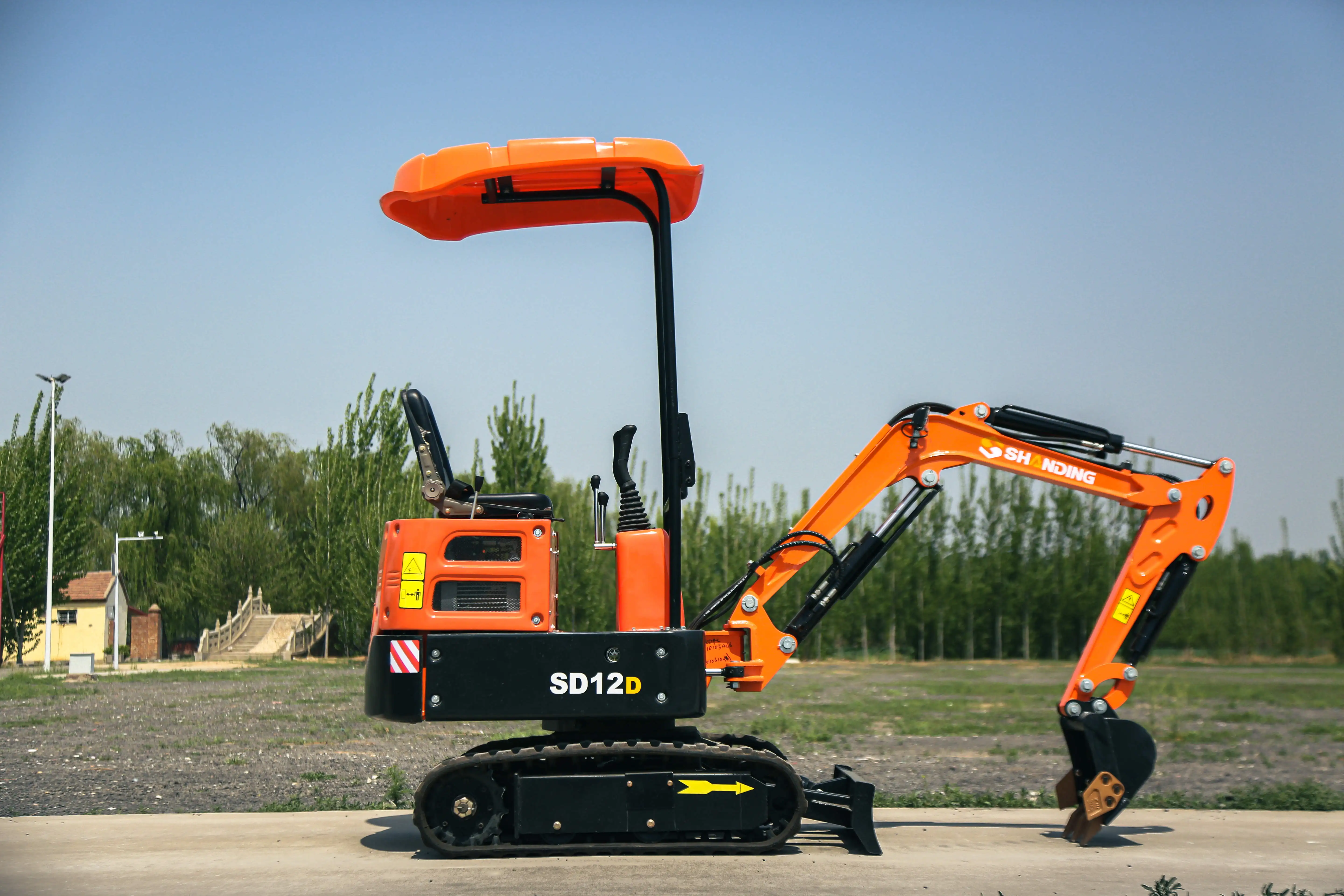 Mini Excavator Attachments 1 Ton with CE Certification for Garden and Farm Mini Excavator