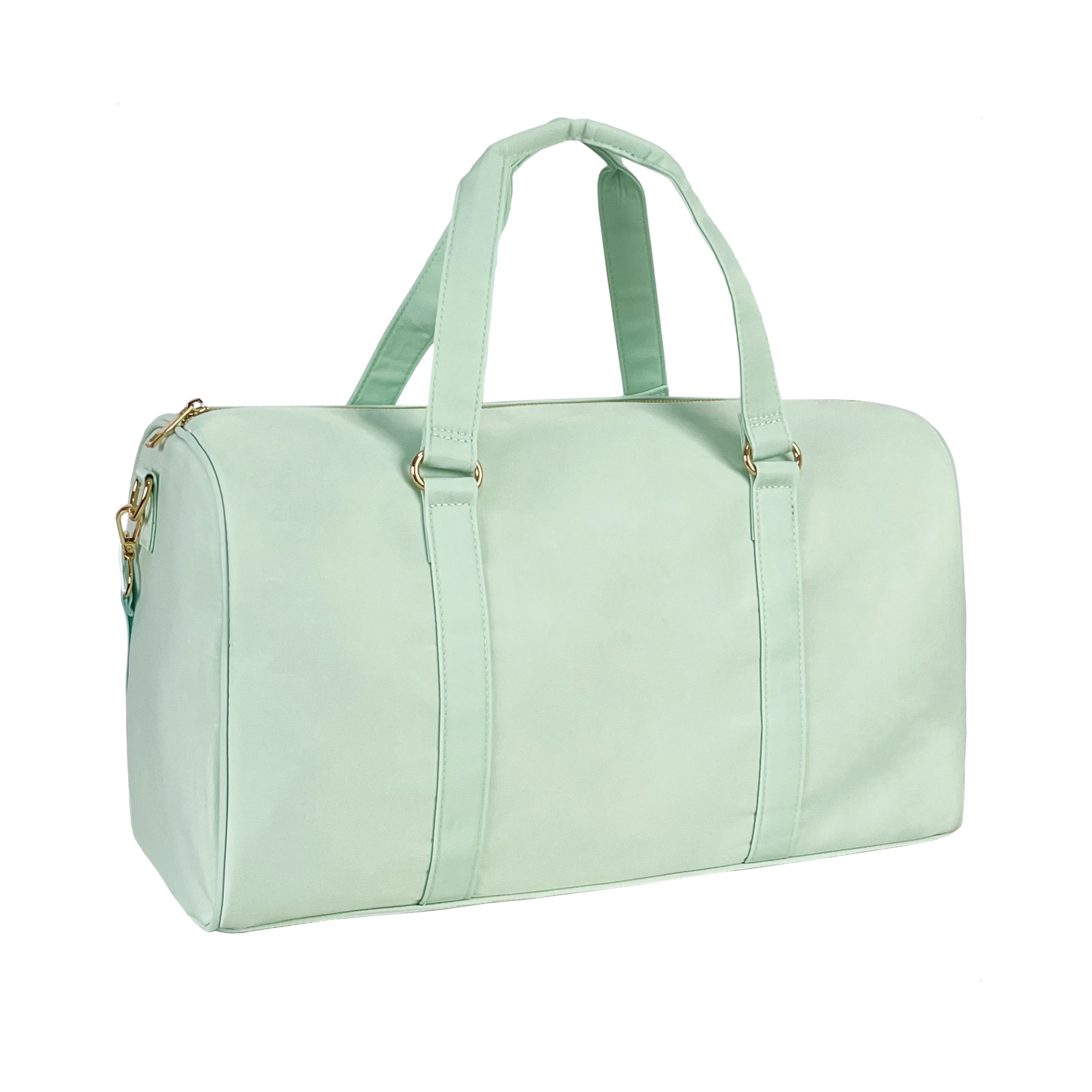 Women's for Pink Nylon Large Capacity Lightweight Weekend Duffel Bag  Waterproof Travel Luggage Fashion Travel Duffel Bag