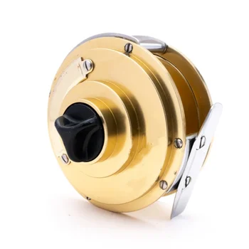 Factory Custom CNC Gold Anodized Aluminum Fly Fishing Reel with Powerful Drag System