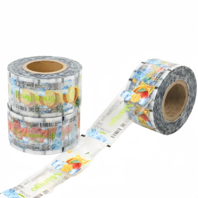 Food Grade Printed Roll Film Rolls Bopp Gravure Plastic Film Seal For Snack Cookies Gummy Packing