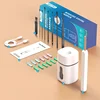 Bianco con base e set di 8 strumenti per la pulizia delle orecchie