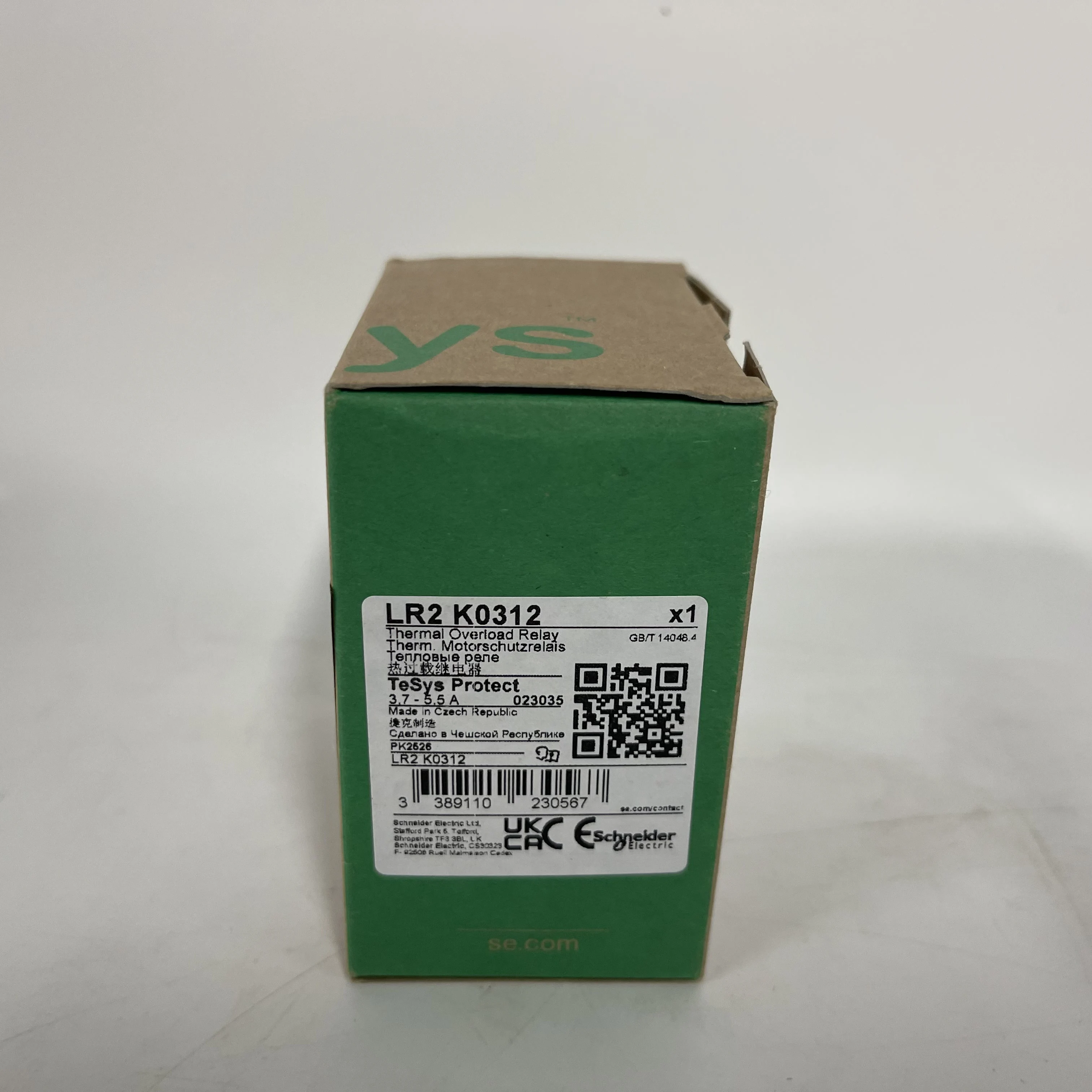 Schneider Thermal Overload Relay LR2K0312