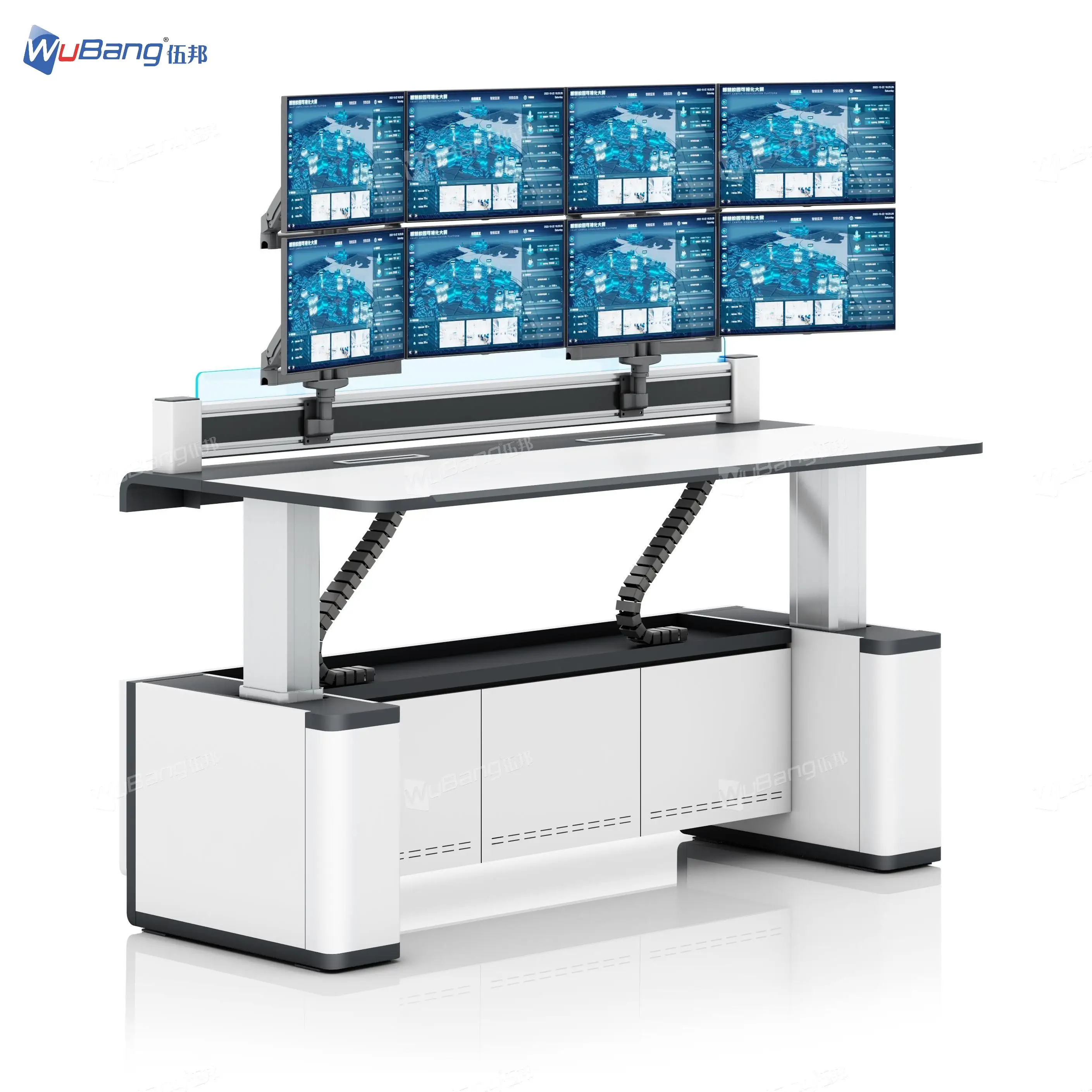 Custom Operator Control Room Workstation Console Desk