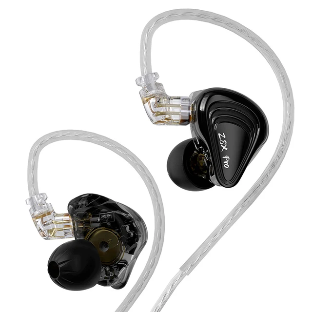 KZ ZSX Pro Wired Hifi Audiophile With 12-Dirver Hybrid In-Ear Monitors Sound Quality Custom Earbuds Music Custom Game Headsets