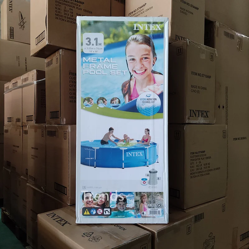 INTEX 28202 10 футов X 30 дюймов металлический каркас набор для бассейна Открытый плавательный