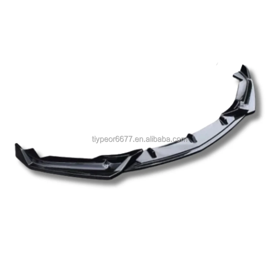 product tiypeor 3pcs gloss black front bumper lip spoiler splitter bodykit refit for cadillac ct5 2024 auto performance-7