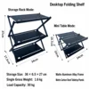 Three-tier mini table edge rack-maple leaf style
