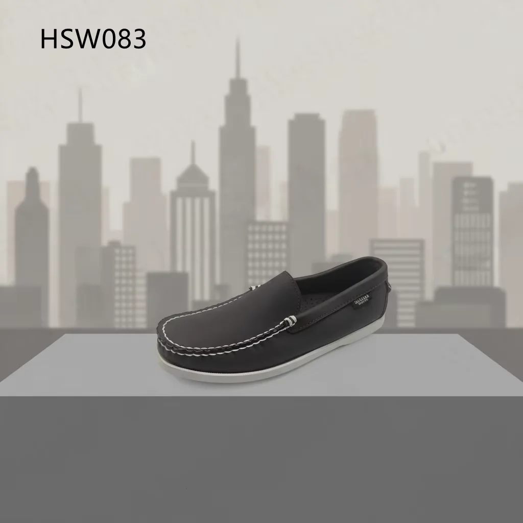 HY, Zapatos planos de estilo marinero con suela de goma duradera y costura a mano, ideales para uso urbano y al aire libre: zapatos versátiles para pasear, caminar por el malecón o en distintas ocasiones — HSW083