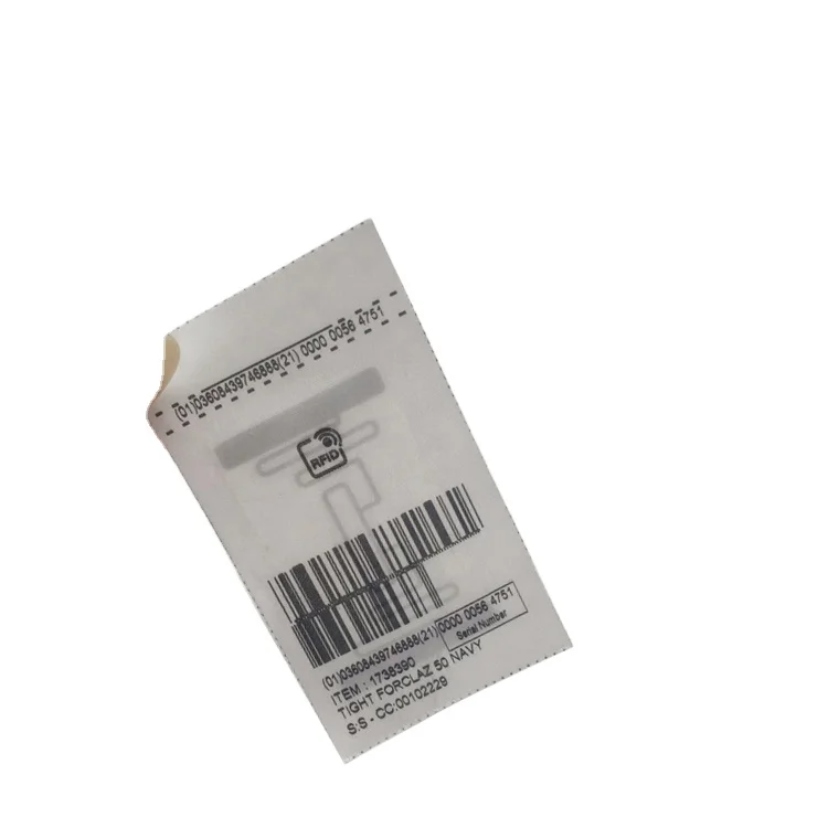 Free Sample Clothing Hang White NFC Tags Clothing Garment Fabric Passive NFC RFID Clothes Tag for Clothing Store Management