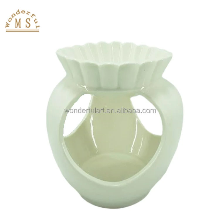 Assorted shape of porcelain incense wax burner ceramic aroma oil candle burner  fragrance diffuser gift