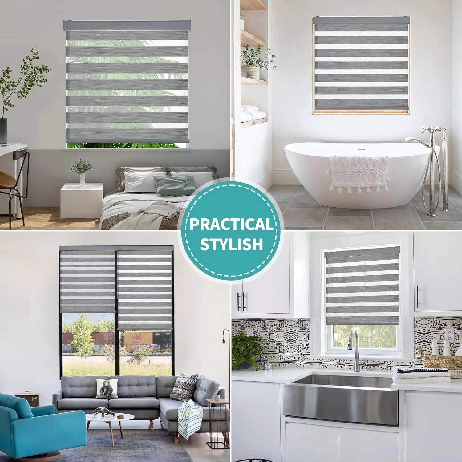 425GSM Zebra Blinds Fabric with 1 Roll MOQ and Customizable Color for Office or Home Sunshade