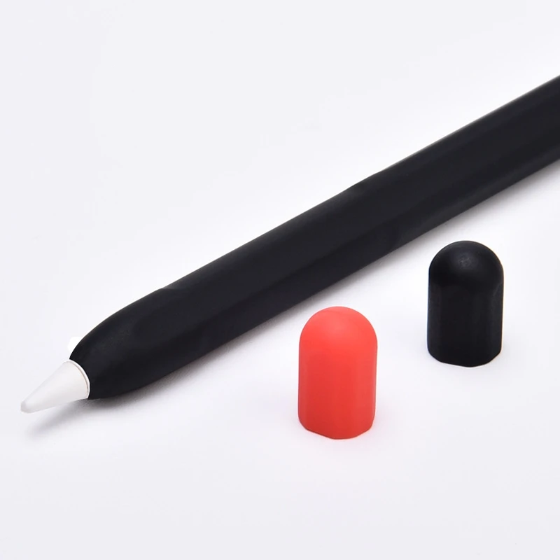 Coques Silicone Pour Apple Pencil 1/2 - Lot De 48, 12 Couleurs - Protection Pointe Et écran - 10