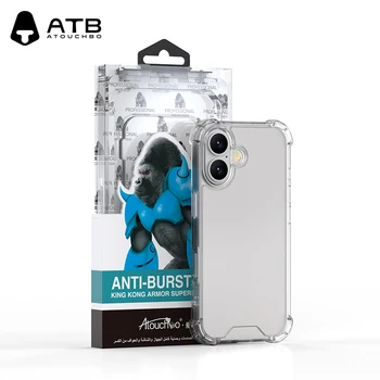 ATB 16 Pro Max Custom Clear Case Ultra Thin Transparent Soft TPU Mobile Phone Case for iPhone 16 pro max Plus Cover