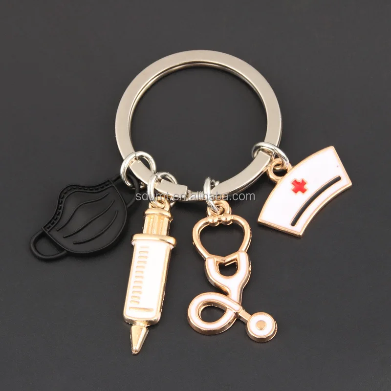 Medical Instrument Key Chain Syringe Brooch Nurse Medical Doctor Gift ...