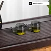 Black-handled cups, 100ml x 2